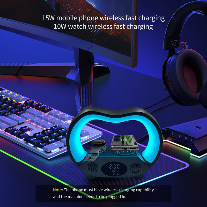 2024 New 6 In 1 Smart Remote Control Bluetooth-compatible Ambience LED light and Speaker