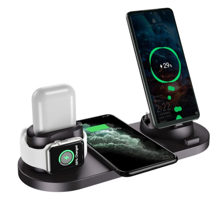 Wireless 6 In 1 Charging Dock Station for Iphone