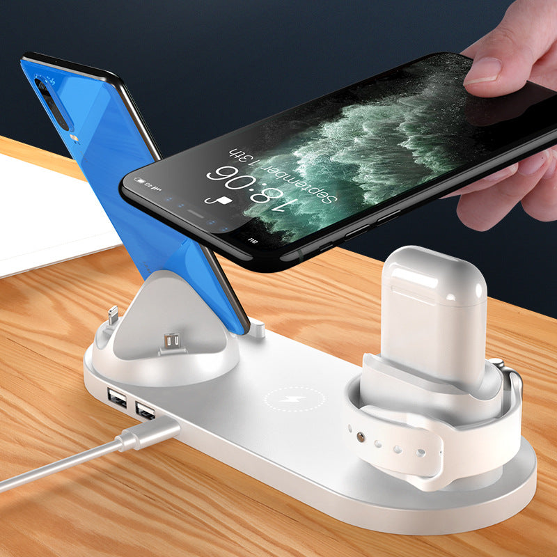 Wireless 6 In 1 Charging Dock Station for Iphone