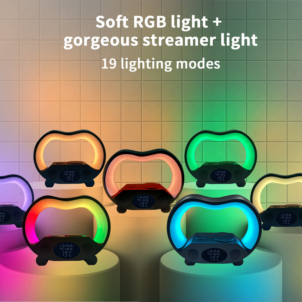 2024 New 6 In 1 Smart Remote Control Bluetooth-compatible Ambience LED light and Speaker