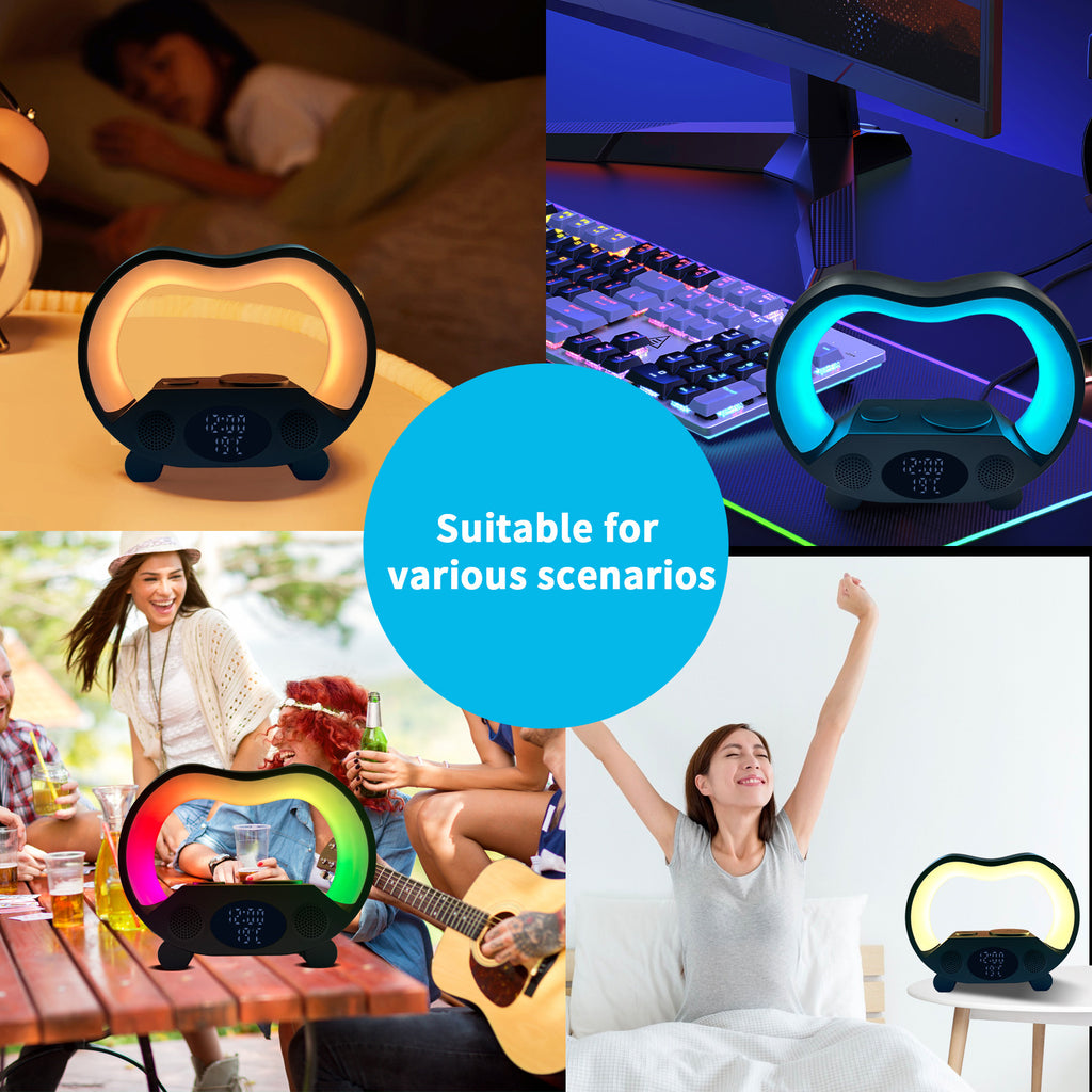 2024 New 6 In 1 Smart Remote Control Bluetooth-compatible Ambience LED light and Speaker